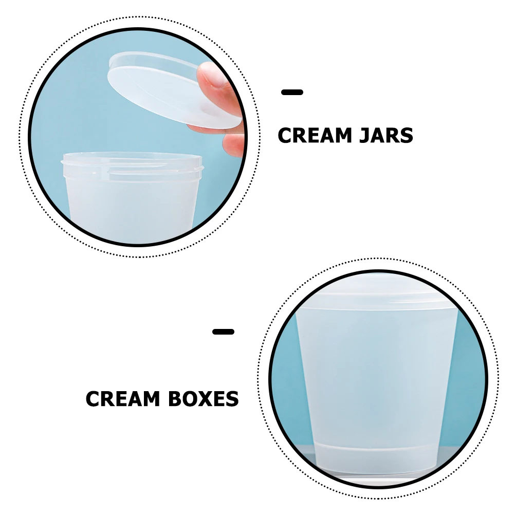 5 قطعة زجاجة توزيع فرك بلوري قابلة لإعادة الملء كريم جرة حاوية محمولة للسفر ماكياج غسول الشامبو تخزين