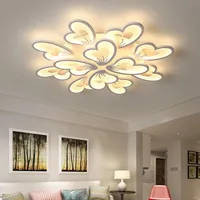 Flower Shape LED Ceiling Light Modern Luxury Design Hotel Bedroom Living Room Decor Nordic Home Decoration Acrylic Ceiling Lamps