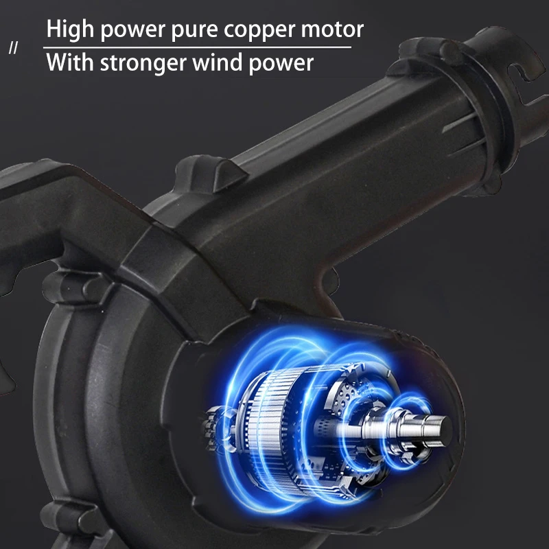 Wireless Lithium Electric Air Blower Car Vacuum Cleaner Leaf Blowing Machine Snow Blower for Makita 18V Li-ion Battery BL1830