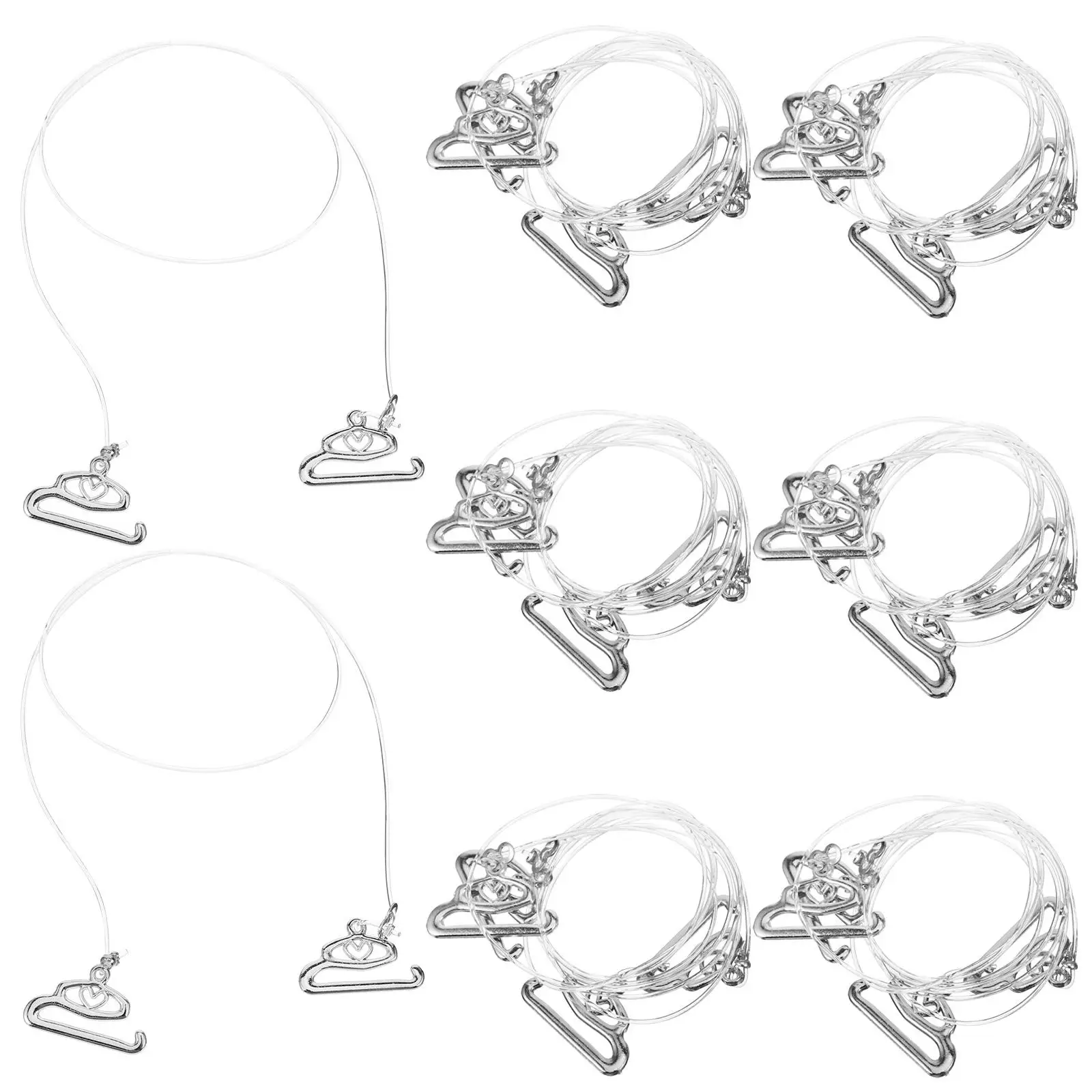 

16pcs Transparent Bra Straps Clear Invisible Elastic Adjustable Detachable Replacement Shoulder Strap for Women Anti Slip