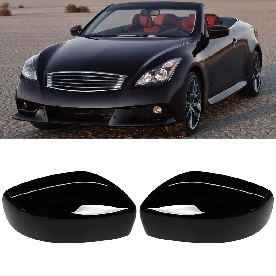 

Совместим с Infiniti G37 20082013 G25 20112012 Q40 2015 Q60 20142015, сменная крышка зеркала, глянцевый черный левый усилитель водителя
