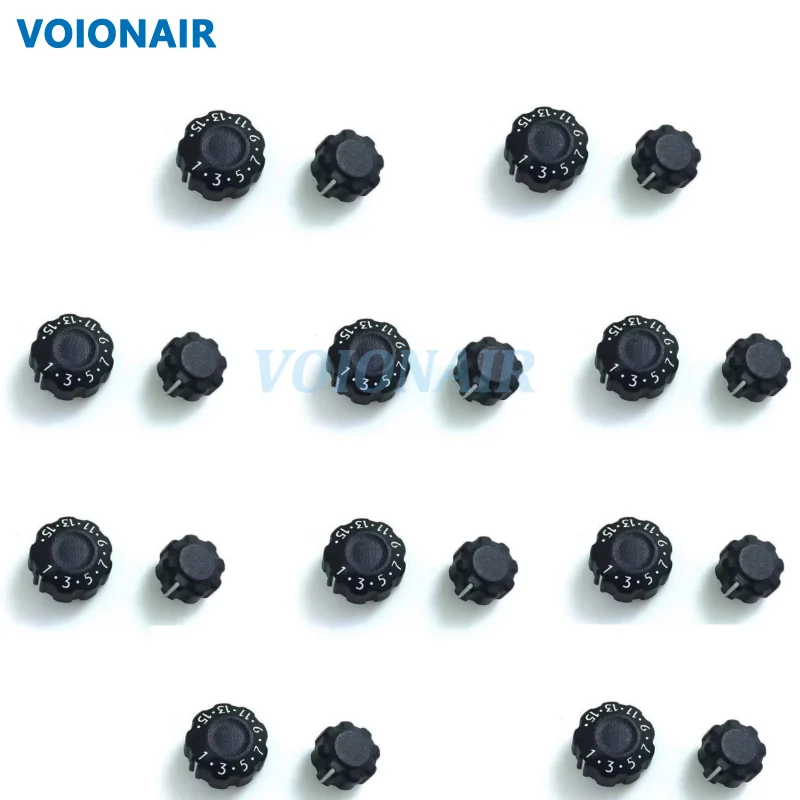 VOIONAIR 10pairs Power Volume Channel Frequency Switch Knob Cap for HYT Hytera PD780G PD560 PD580 PD530 PD700 Radio Accessories
