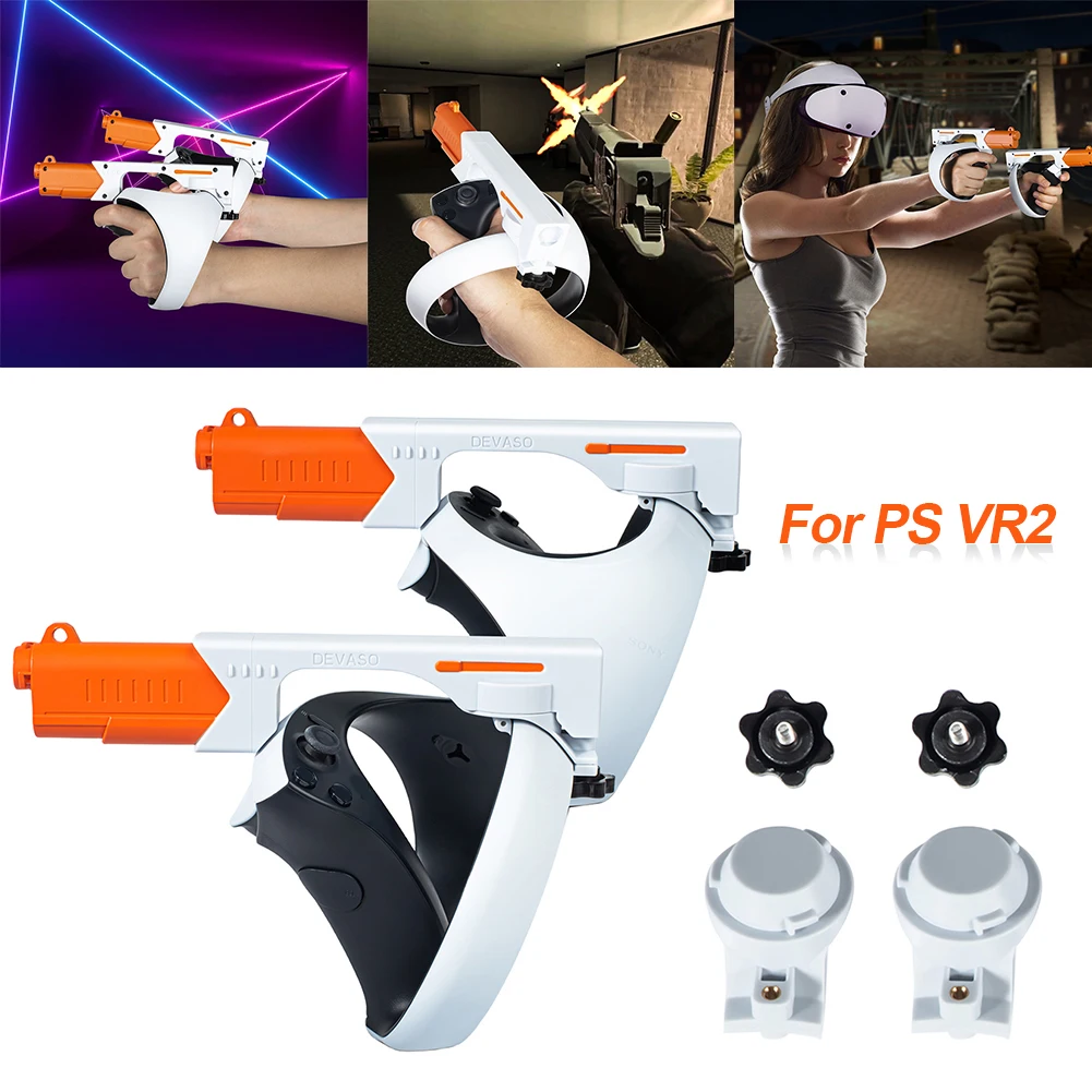 

Magnetic Fake Gun Stock Quick Release VR Controllers Holding Game Accessories Somatosensory Gun Mount for PSVR2