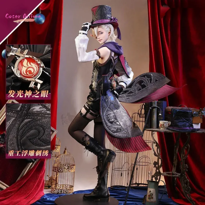 [Coser] 게임 Genshin Impact Lyne 코스프레 의상 유니폼 할로윈 카니발 파티 크리스마스 놀이 역할 의류 의류