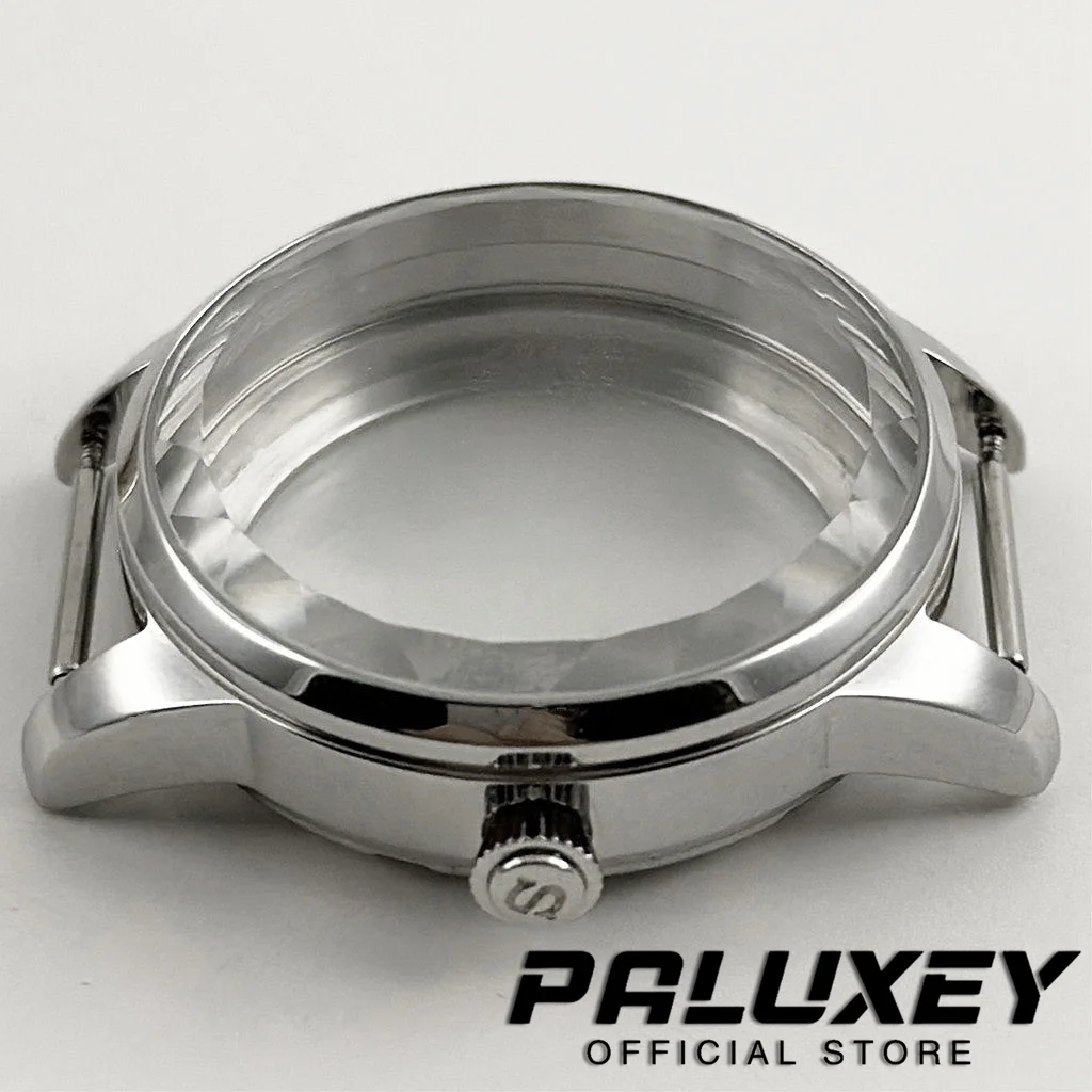 New Cocktail 33MM Diamond Edge Glass Ladies Women's Cocktail Case Stainless Watch Case Fit NH35 NH36 NH38 Movement Watch Box