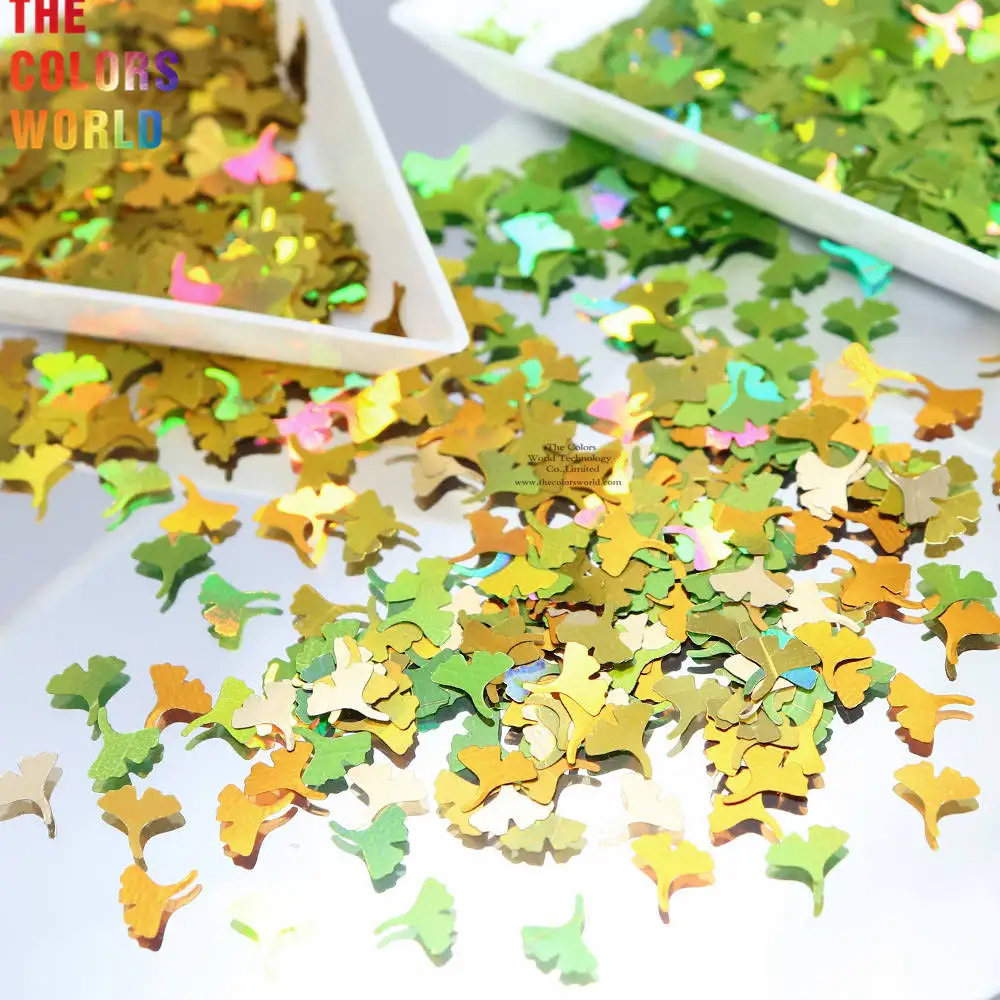 TCT-817 Ginkgo Leaf Shape Glitter Sequins For Resin DIY Making Art Craft Nails DIY Body Art Makeup Home Decoration Accessories