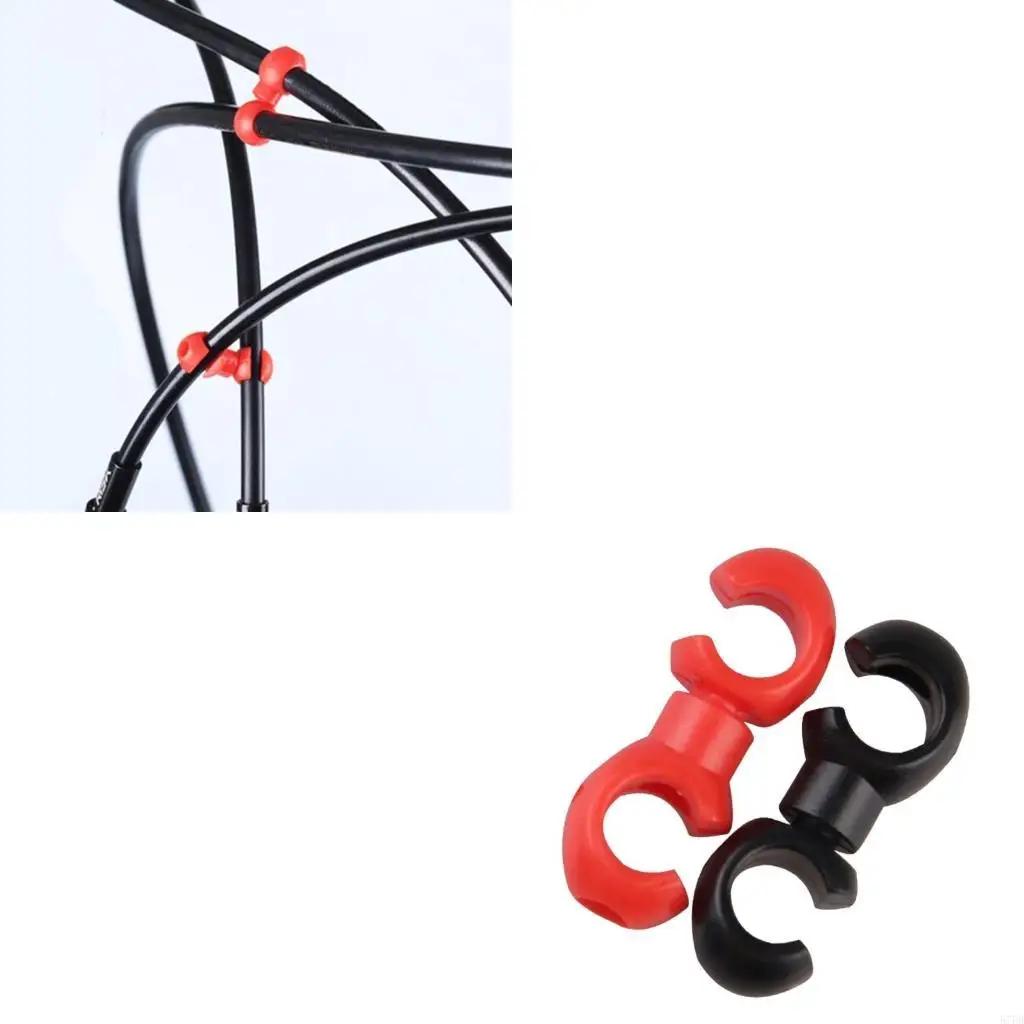 

20шт-кабельные застежки велосипедные кабельные кабельные кабельные кабельные зажимы S-Hook Clike Lines Clasps Clasps