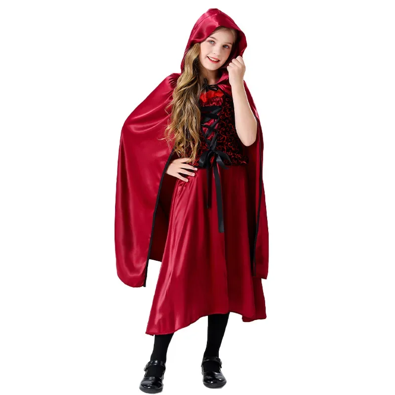 

Halloween Cosplay Vampires Little Red Riding Hood Fancy Masquerade Costume