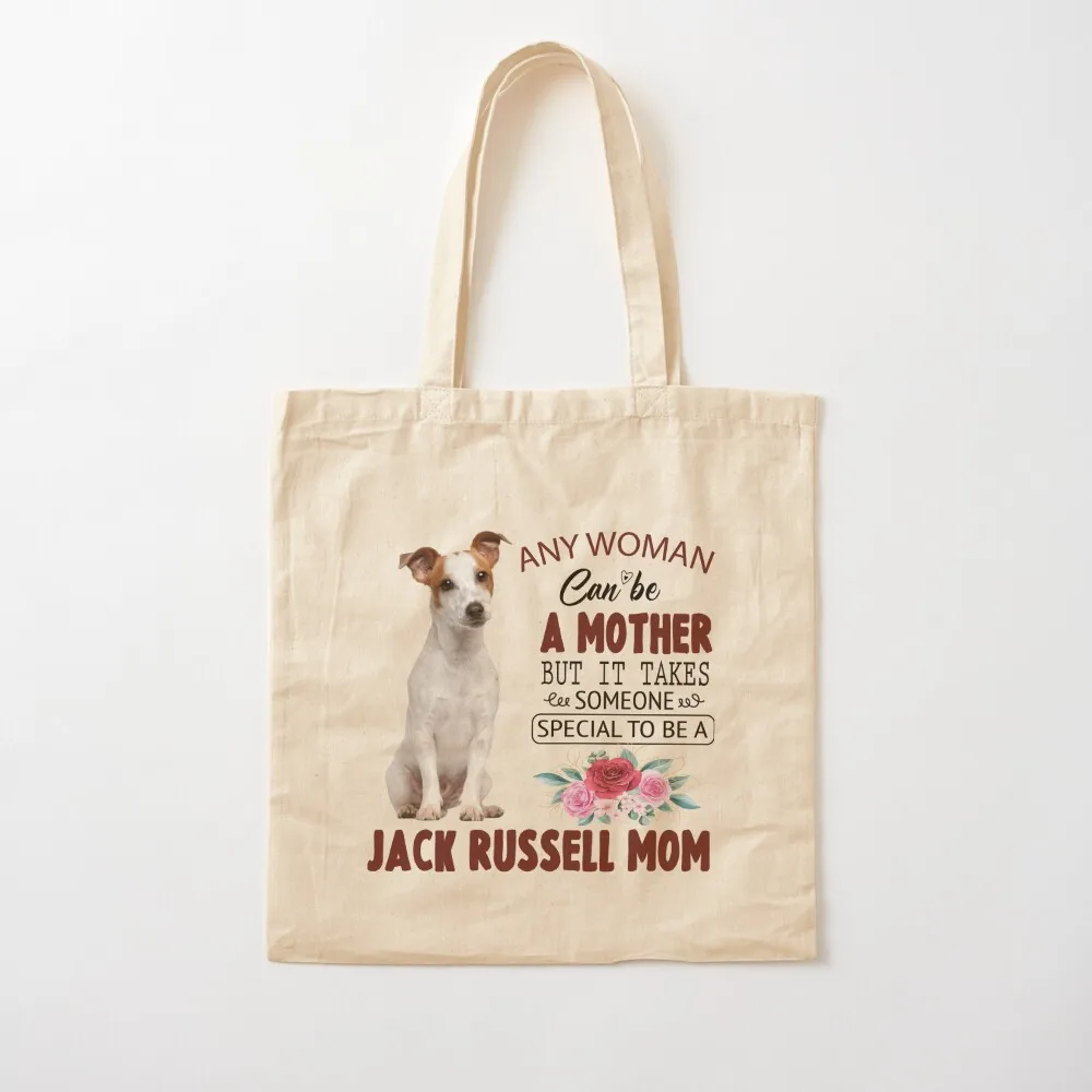 

JACK RUSSELL MOM Tote Bag Gift bag Candy bags reusable grocery bags Canvas Tote Bag