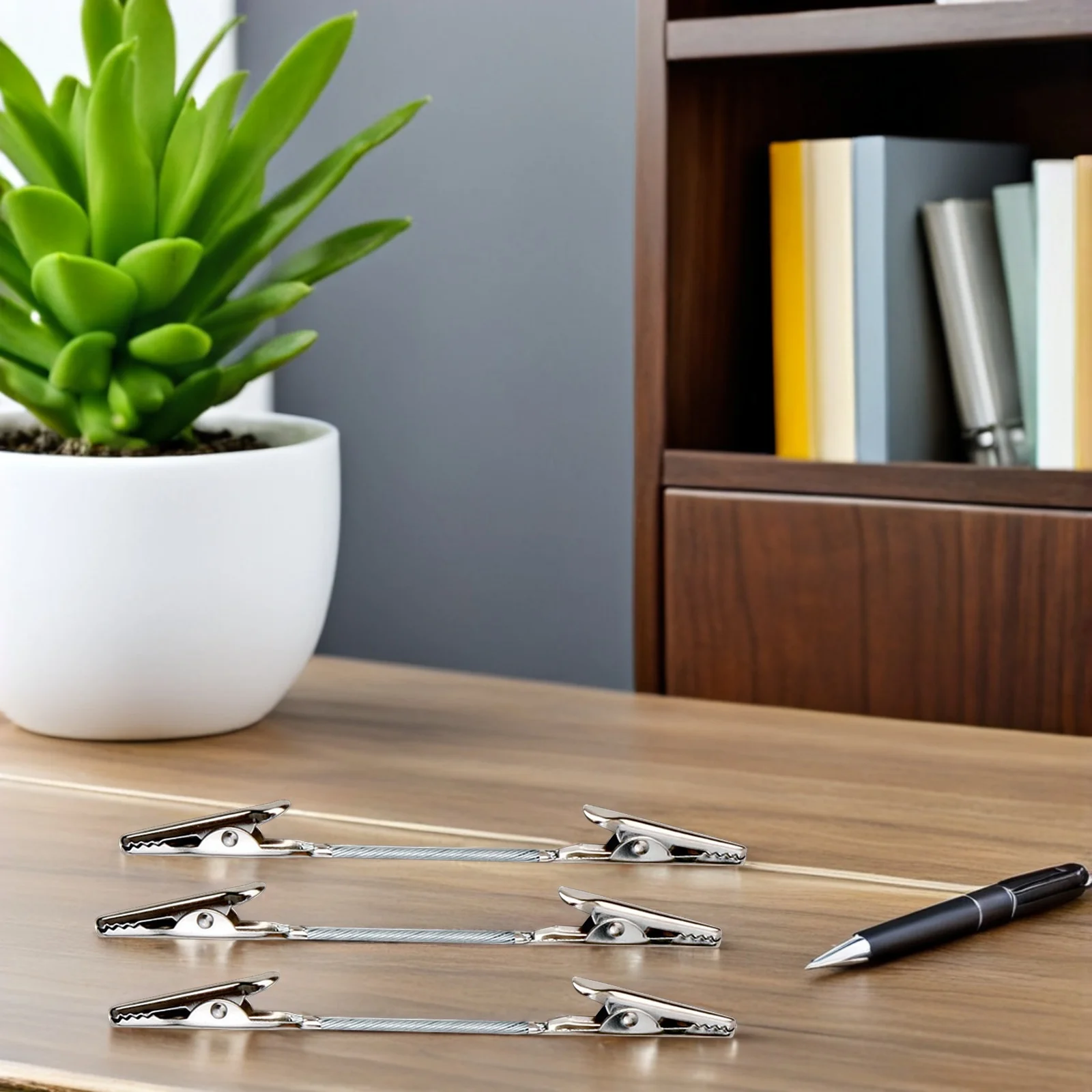 12 قطعة مقاطع التمساح برأسين سبيكة مذكرة المشابك للصور ملاحظات بطاقات حاملي بطاقات بريدية صور المشابك Diy بها بنفسك اكسسوارات #1