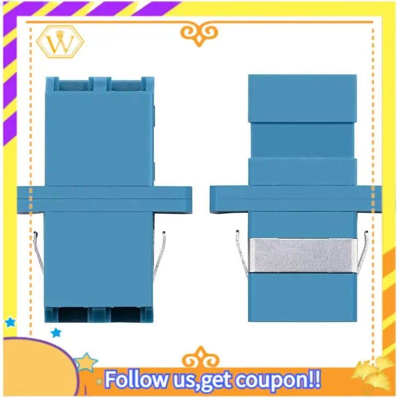 Nieuwste LC glasvezeladapter - LC naar LC duplex singlemode koppeling - 30-pack - blauw