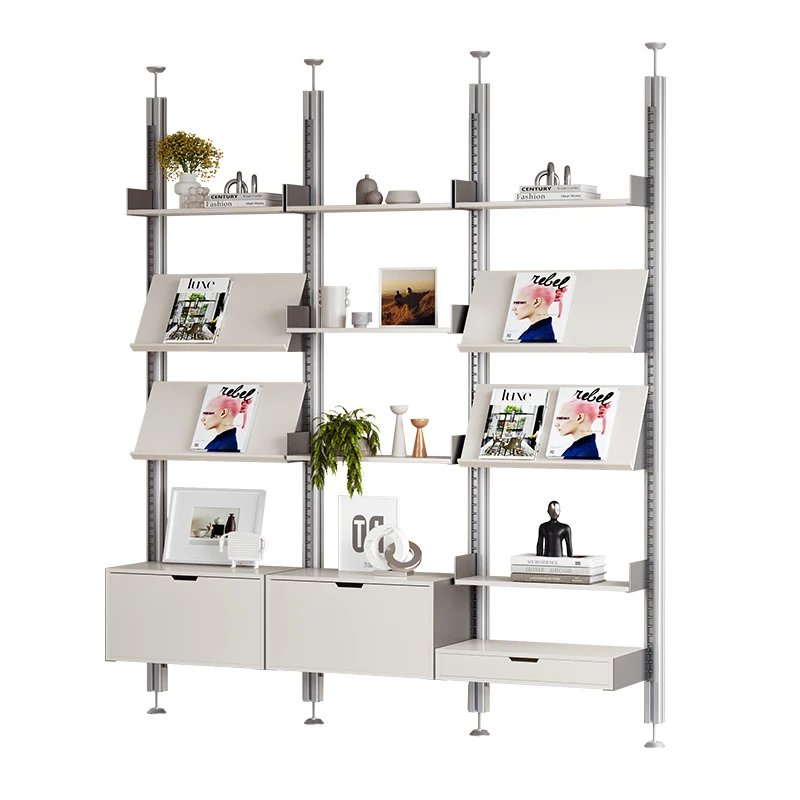 indomitable partition bookshelf shelf multi-layer living room background wall open display storage display shelf