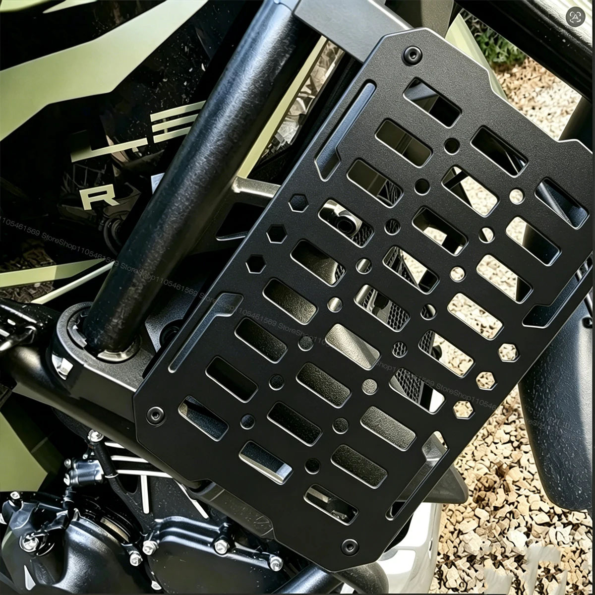 Molle Panel Quick-Install Side Storage Box Modular MotorcycleTactical Trunk Storage Organizer Aluminum Alloy 1PCS