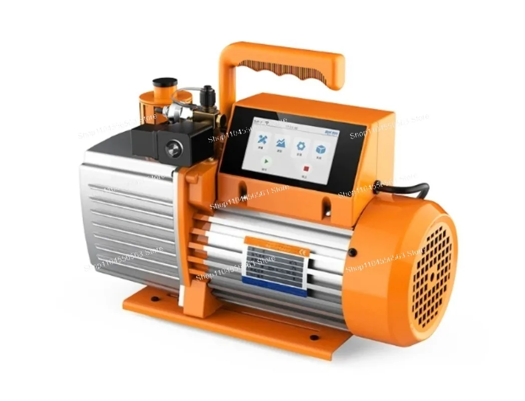 Vacuum Pump 7/9/12 CFM 2 Stage Intelligent Rotary Vane Vacuum Pump HVAC Touch Screen, Data Logging, Storage Via App