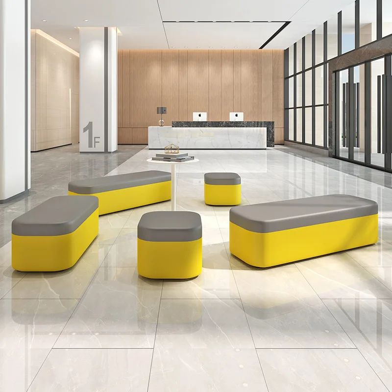 Simple, modern, personalized, creative, clothing store, special-shaped, bench, sofa