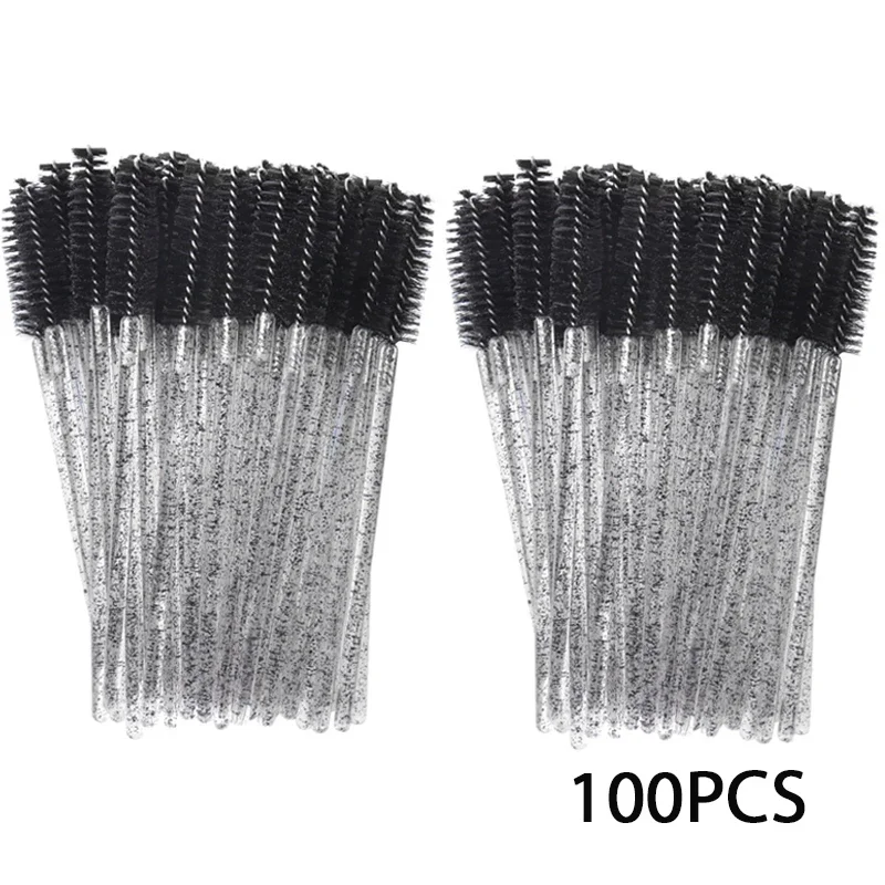 100Pcs Eyelash Extension Disposable Eyebrow brush Mascara Wand Applicator Spoolers Eye Lashes Cosmetic Brushes Set makeup tools