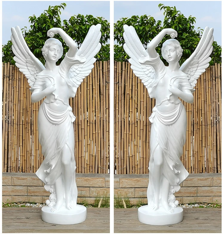 European Angel Decoration Large FRP Figure Sculpture Home Courtyard Decoration