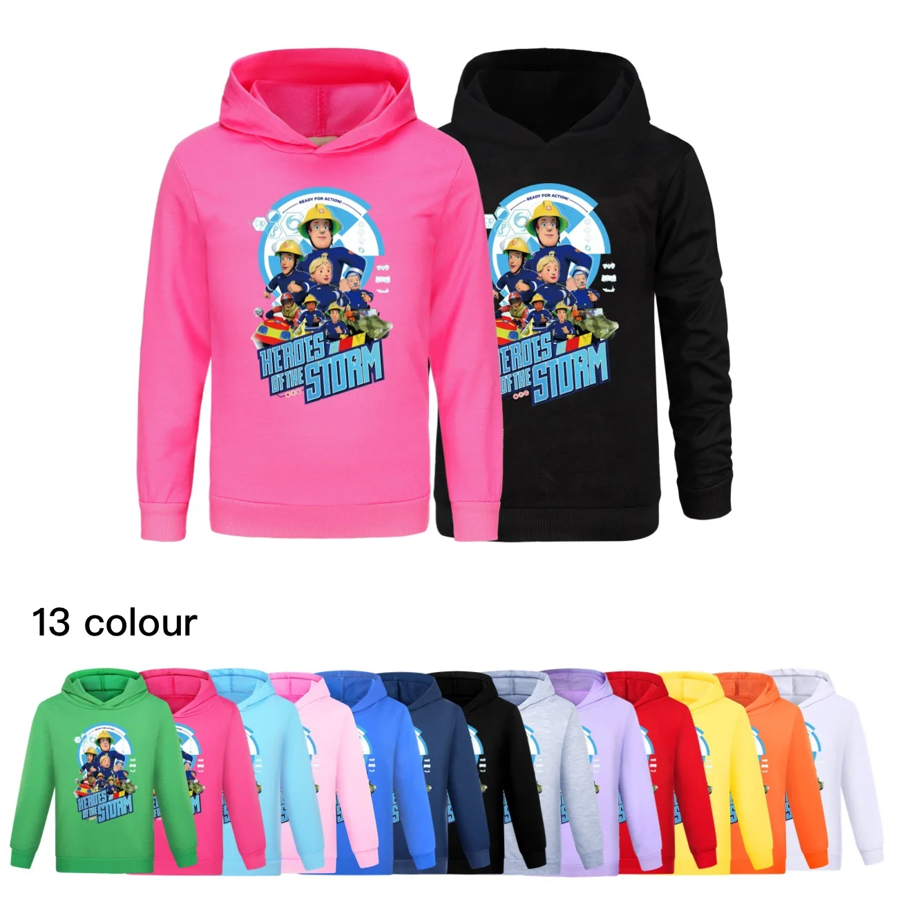 

FIREMAN SAM Hoodie Kids Firefighter Clothes Toddler Girls Hooded Sweatshirts Children Long Sleeve Outerwear Boys Hoodies Jumpers