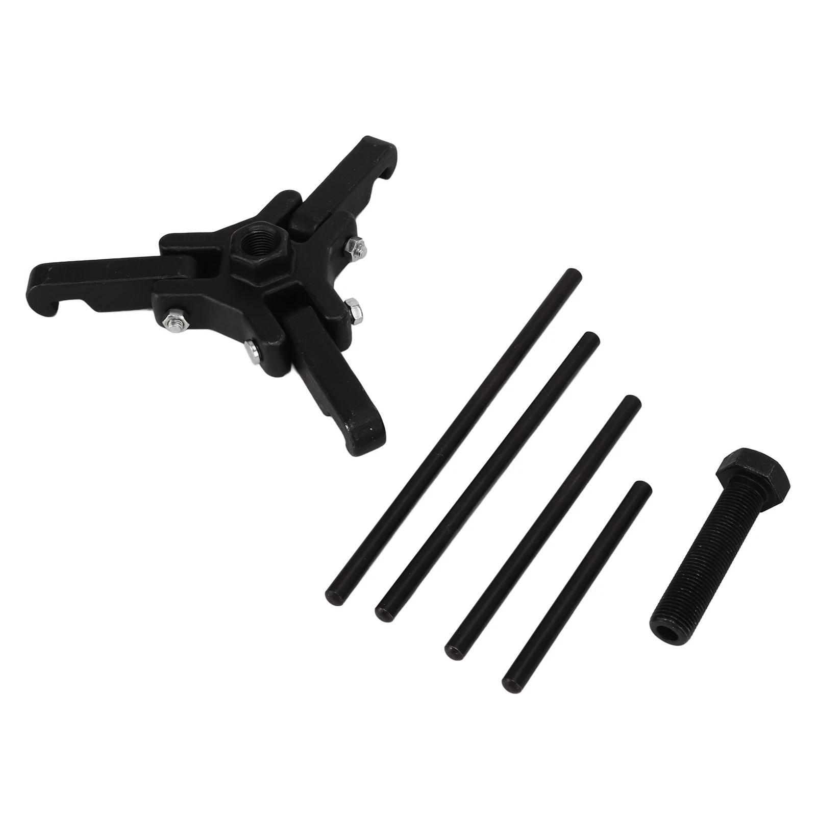 6pcs Harmonic Balancer Puller Set, Carbon Steel Damper Pulley Puller Kit For Chrysler GM And Mitsubishi Engine Service