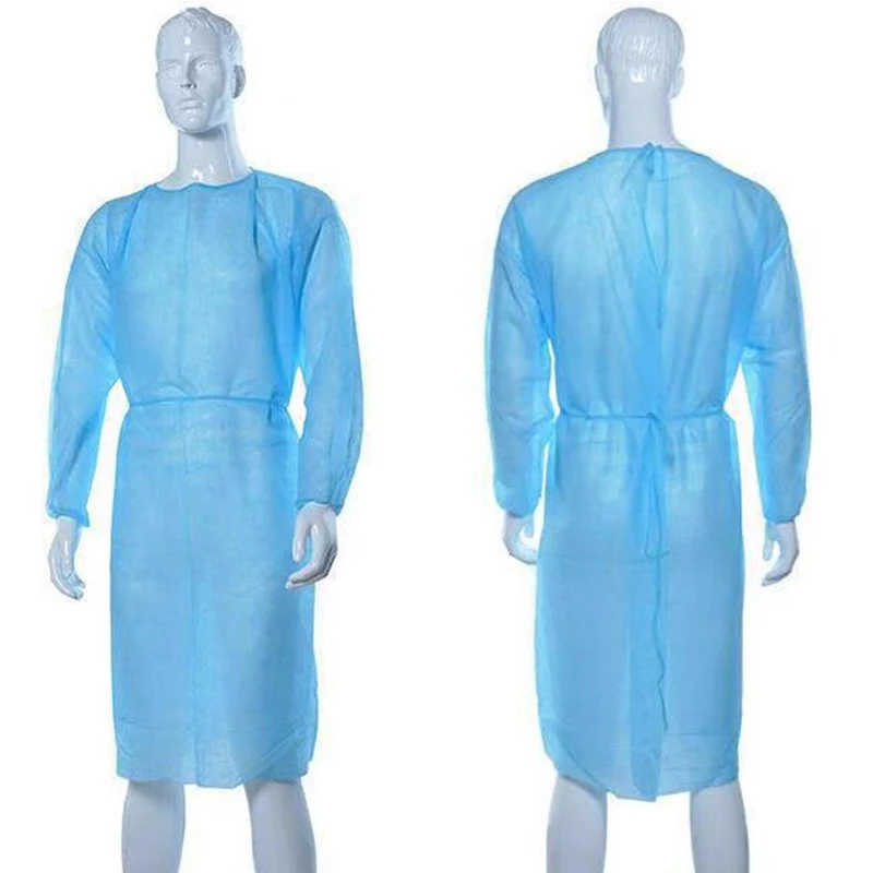 Disposable Pp Isolation Gown Disposable Protective Isolation Clothing Anti-spitting Waterproof Anti-oil Stain Nursing Gown