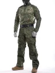 Russian Camouflage Military Uniform Combat Training Clothes Suit Men Outdoor Tactical Shirt Pants Hunting Clothes Ghillie Suits