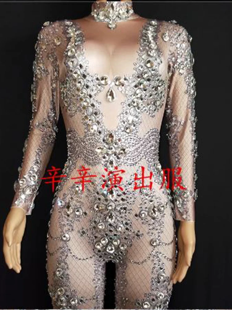 High Quality Hot Diamond Elastic Jumpsuit 2024 New Fashion Customized Women'S Clothing