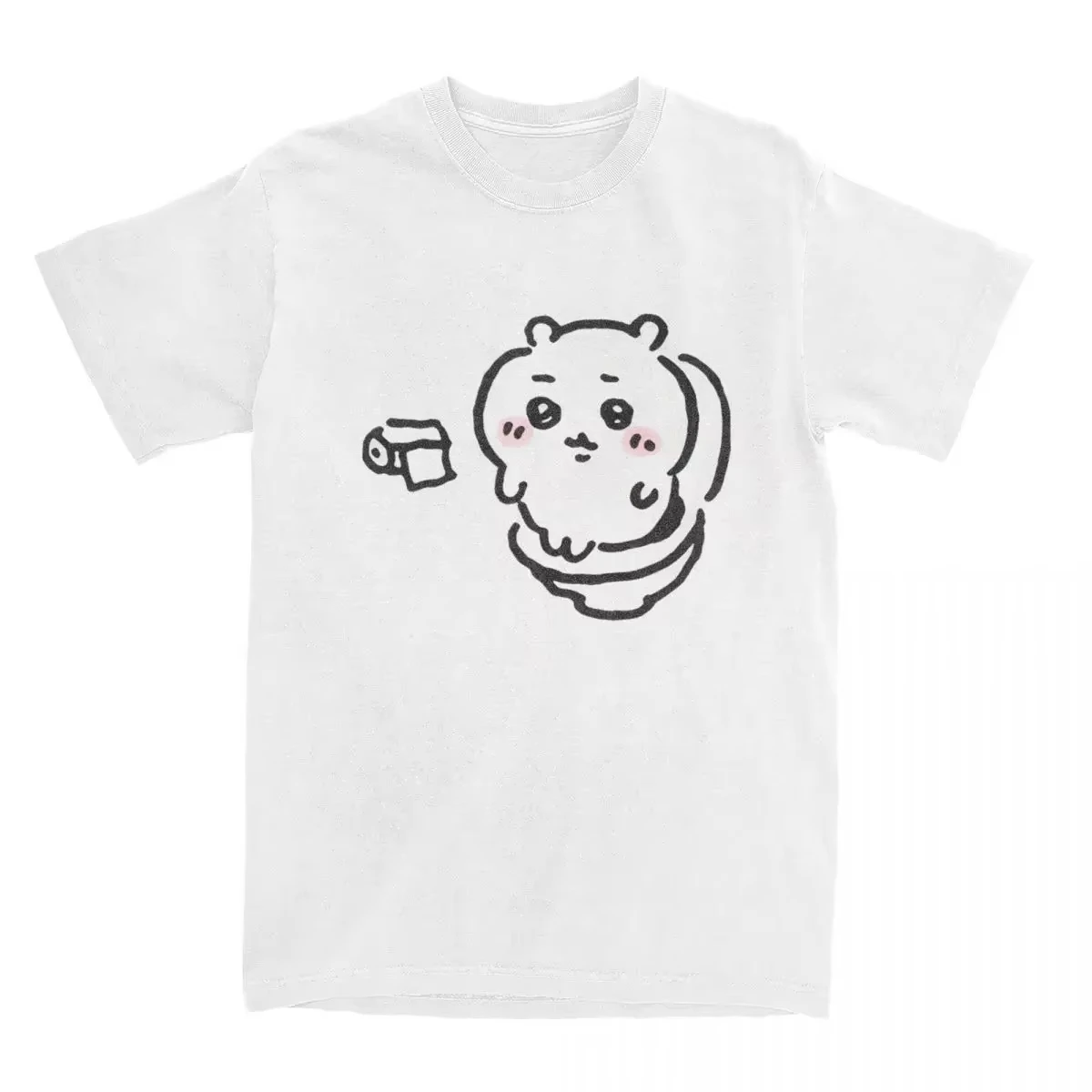 Anime Chikawa Toilet Time Bedrucktes T-Shirt Herren- und Damen-T-Shirt Herren-Top Sport-T-Shirt 2026 Sommer Neues T-Shirt Streetwear – Detail 7