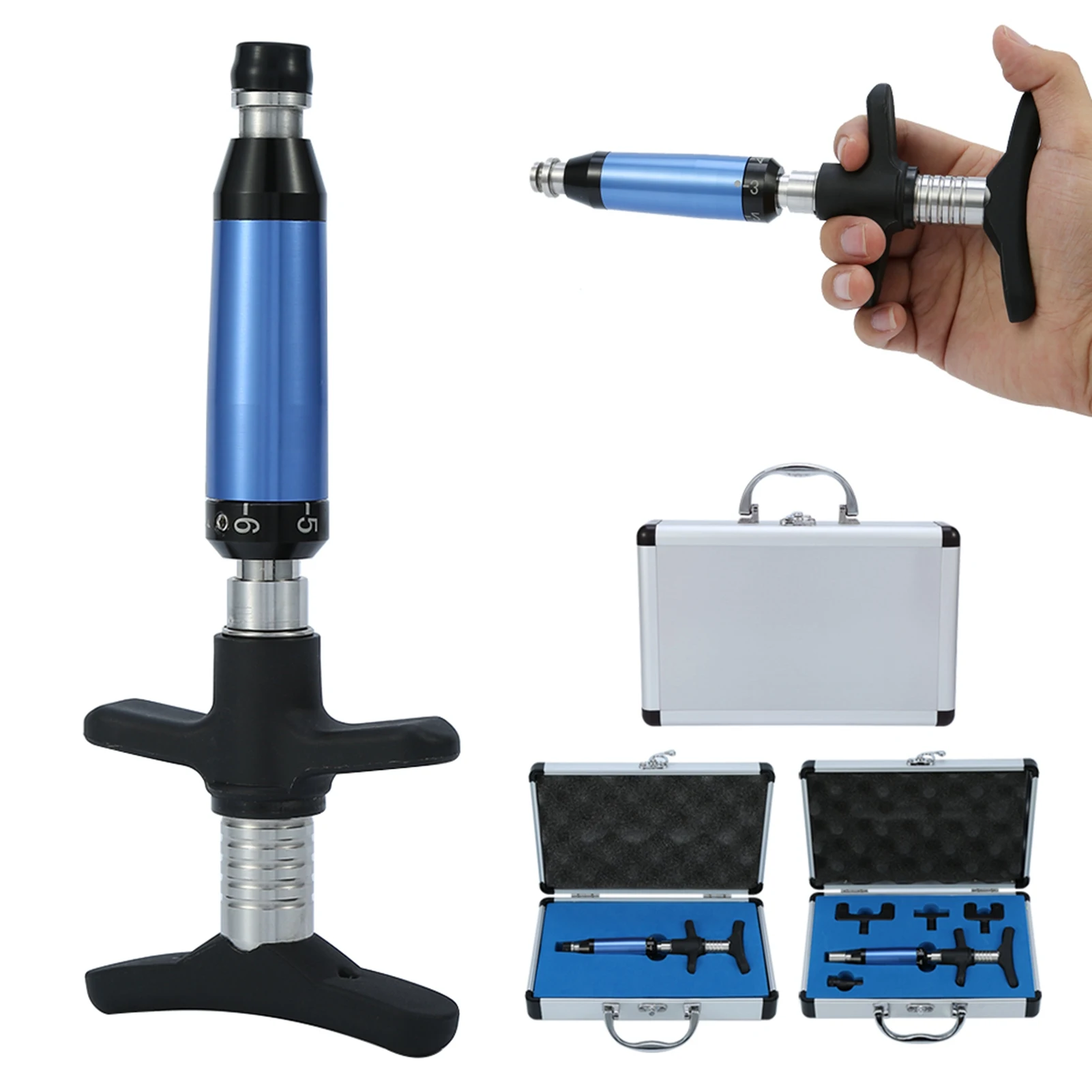 Ручной корректор для позвоночника, хиропрактика, корректор для регулировки, 2 типа, 6 уровней, хиропрактика, терапевтический инструмент, массажер для ног