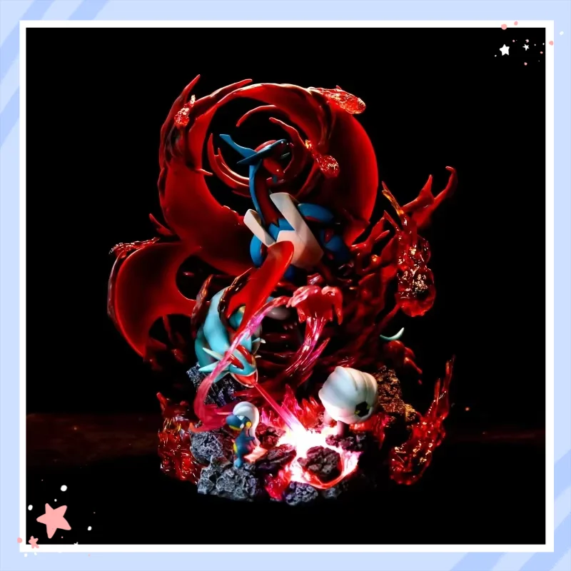 

Коллекционная фигурка Покемон Мега Саламенс: Сцена эволюции, премиум-класс, ПВХ, аниме-модель для настольного декора, для коллекционеров и фанатов