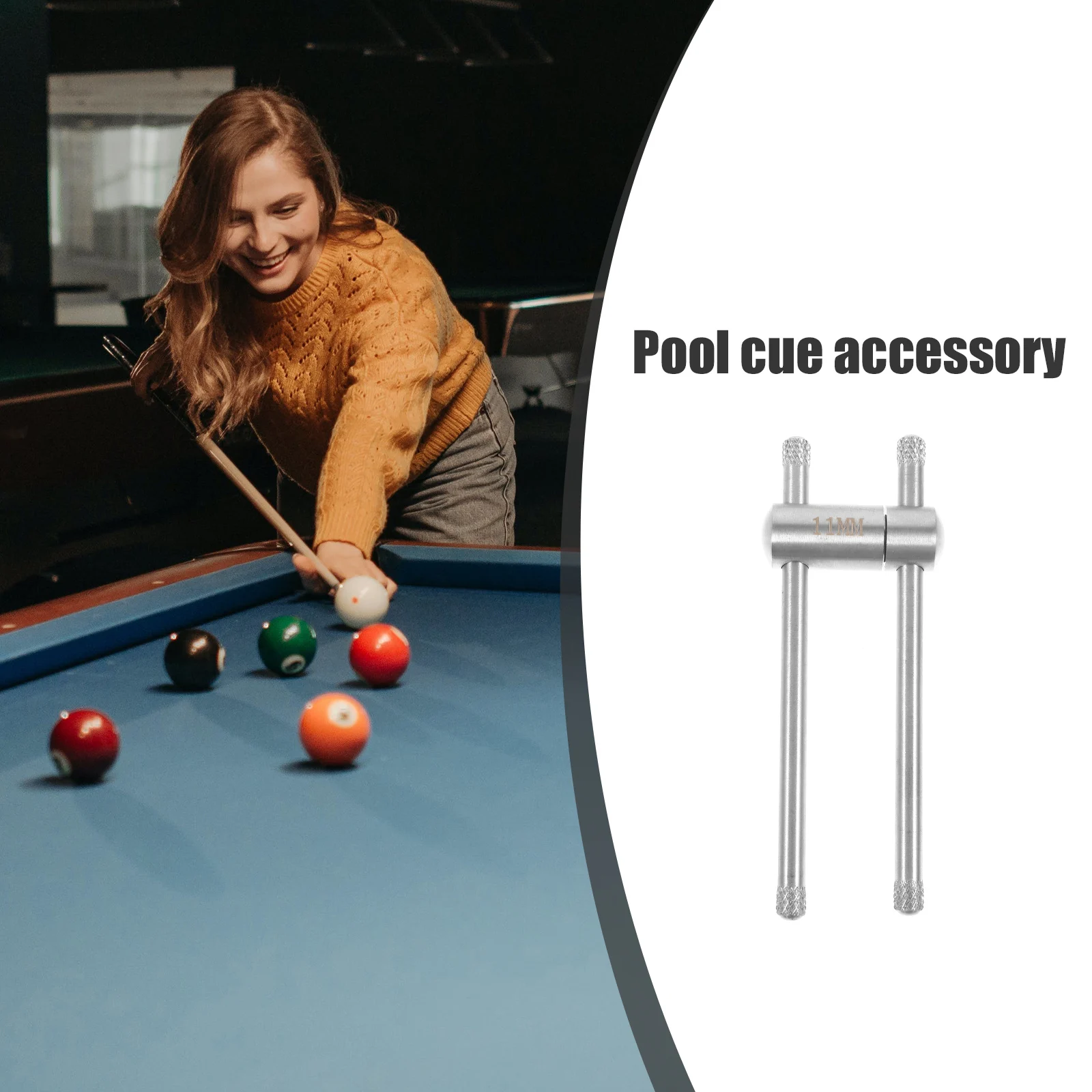 

Billiard Tip Press Shaper Accessories Repairing for Pool Cues Stainless Steel Stick Tool