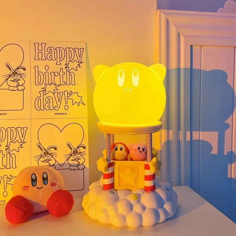 Kirby Pat Light silikonowa lampka nocna czujnik dotykowy lampa nastrojowa lampka nocna do sypialni lampa stołowa figurki anime prezent dla dzieci