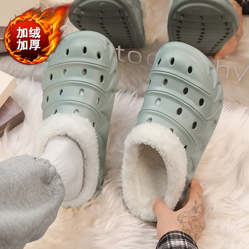 

Ladies Dual Scene Fluffy Cotton Slippers Soft Cushion Outsole Cozy Footwear For Home Short Outdoor Walks