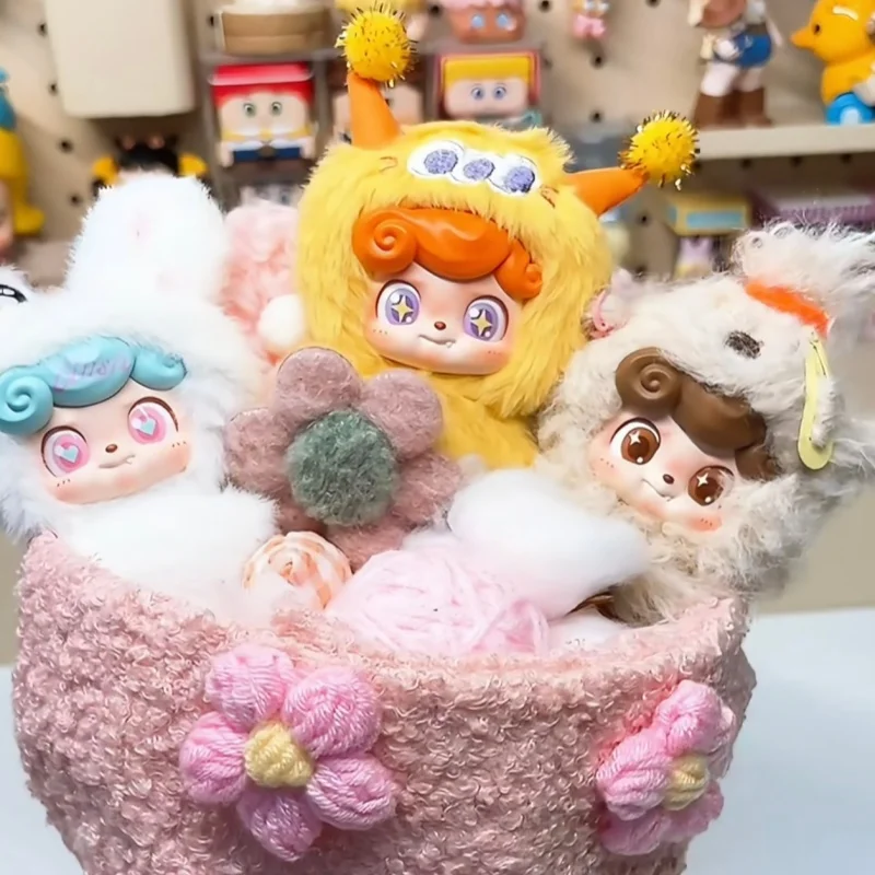 Jotoys Mini Vinyl Plush Pendant Blind Box Wave Club Series Kawaii Figure Toy Face Bag Charm Trendy Gift Girls Kid Collectible