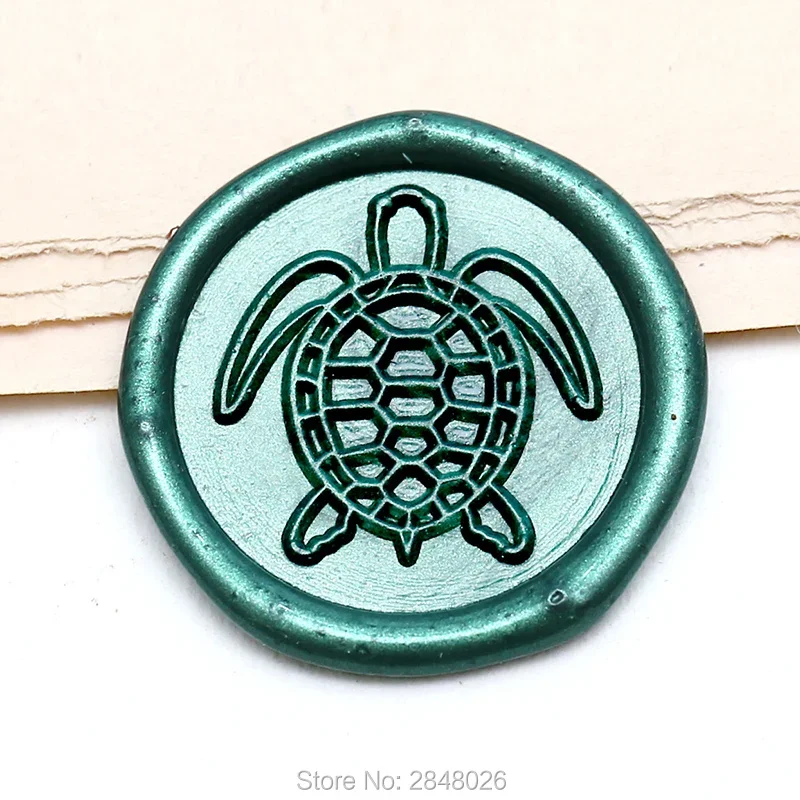 Sello de tortuga marina, sello de océano submarino, Kit de sello de cera para fiesta, invitación de boda, fiesta de embalaje de regalo