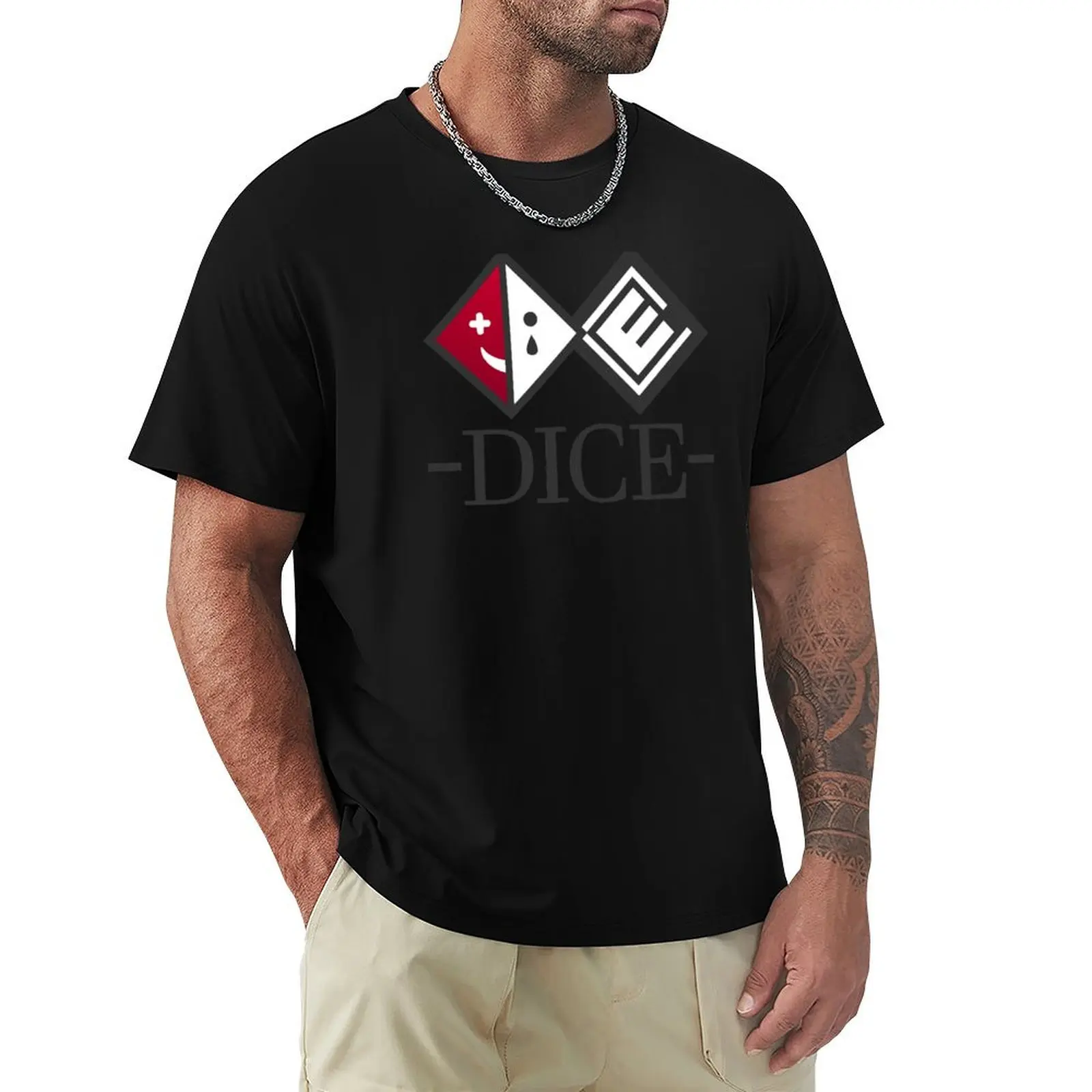 D.I.C.E. Logo T-Shirt plus size tops custom shirt heavyweight t shirts for men