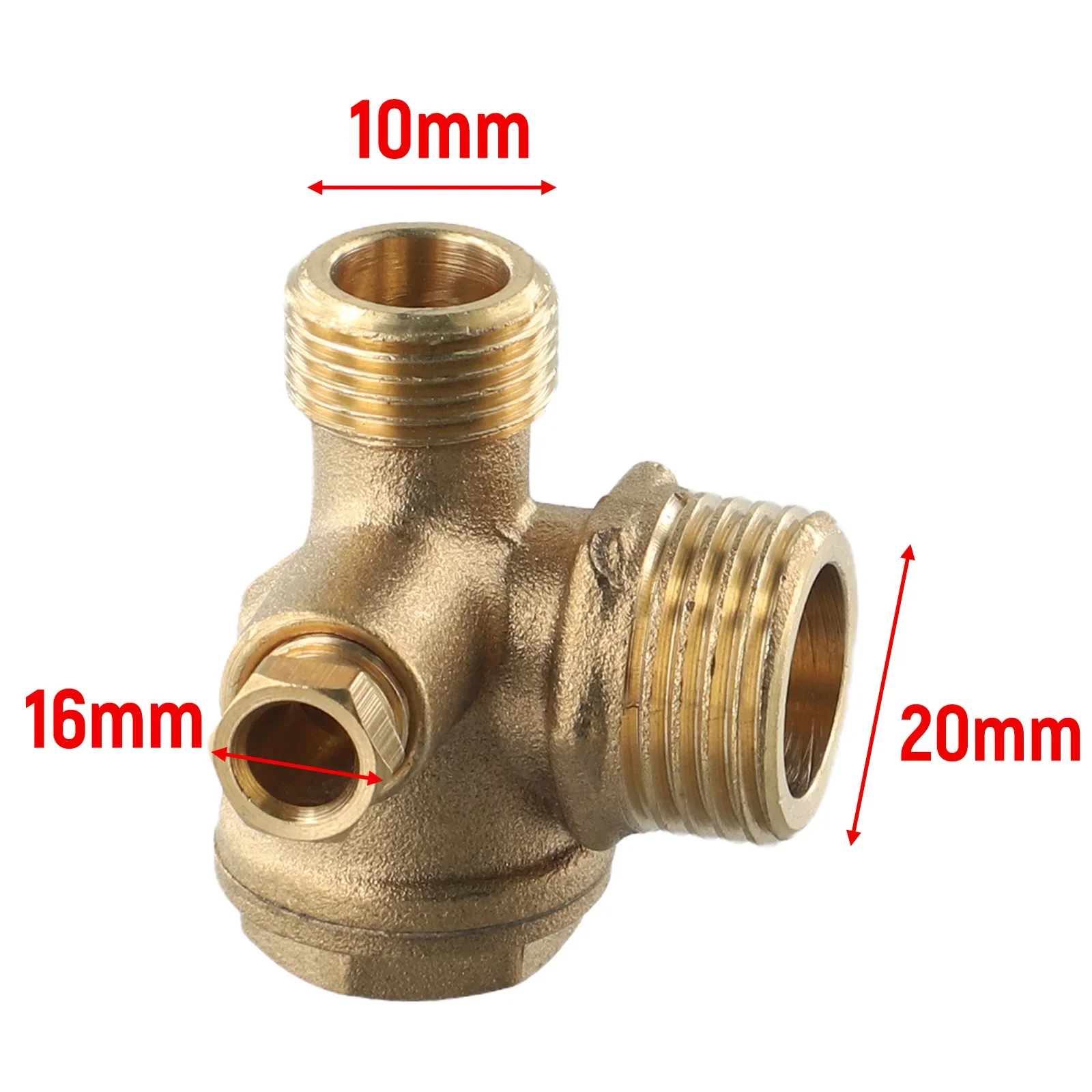 Air Compressor Check Valve Piston Pum Tank Compressor Air Pressure Check Valve Connecting Connector For Tube Brass Male