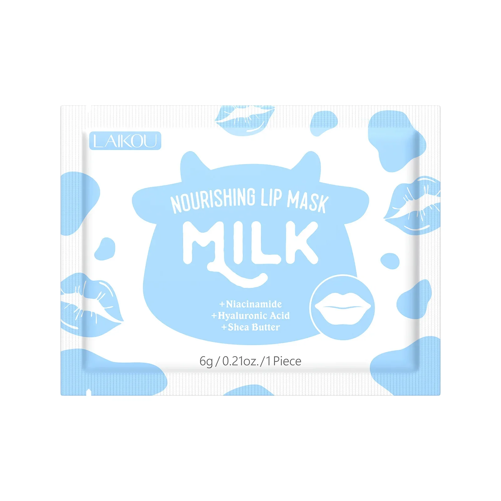 Cosmetici per la Cura della Pelle LAIKOU, 10 Maschere Labbra al Latte, Collagene per Labbra Più Voluminose, Essenza Nutriente Rosa, Patch Coreani Idratanti