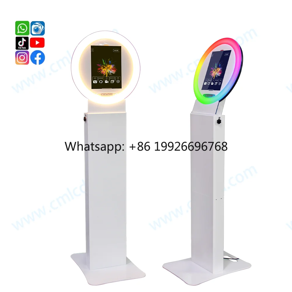 

Round Adjustable Mount iPad Photo Booth Machine Other Party Supplies Tool Free Assembly Light As Air Booth Photo