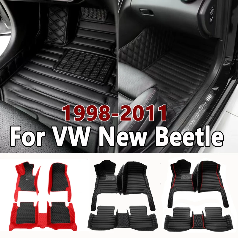 

Автомобильный напольный коврик для VW New Beetle 1998 ~ 2011, водонепроницаемые автомобильные коврики, напольный коврик, автомобильные аксессуары