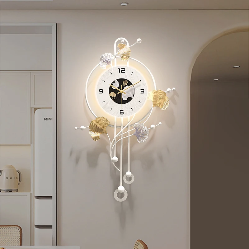 

Designer Unique Wall Clock Luminous Kitchen Modern Digital Retro European Minimalist Wall Clock Vintage Classic Horloge Decor
