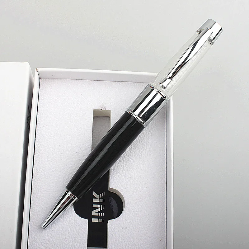 Stylo à bille en diamant de luxe, 0.7mm, encre noire, stylos de signature d'affaires pour l'école, le bureau, les fournitures d'écriture, la papeterie