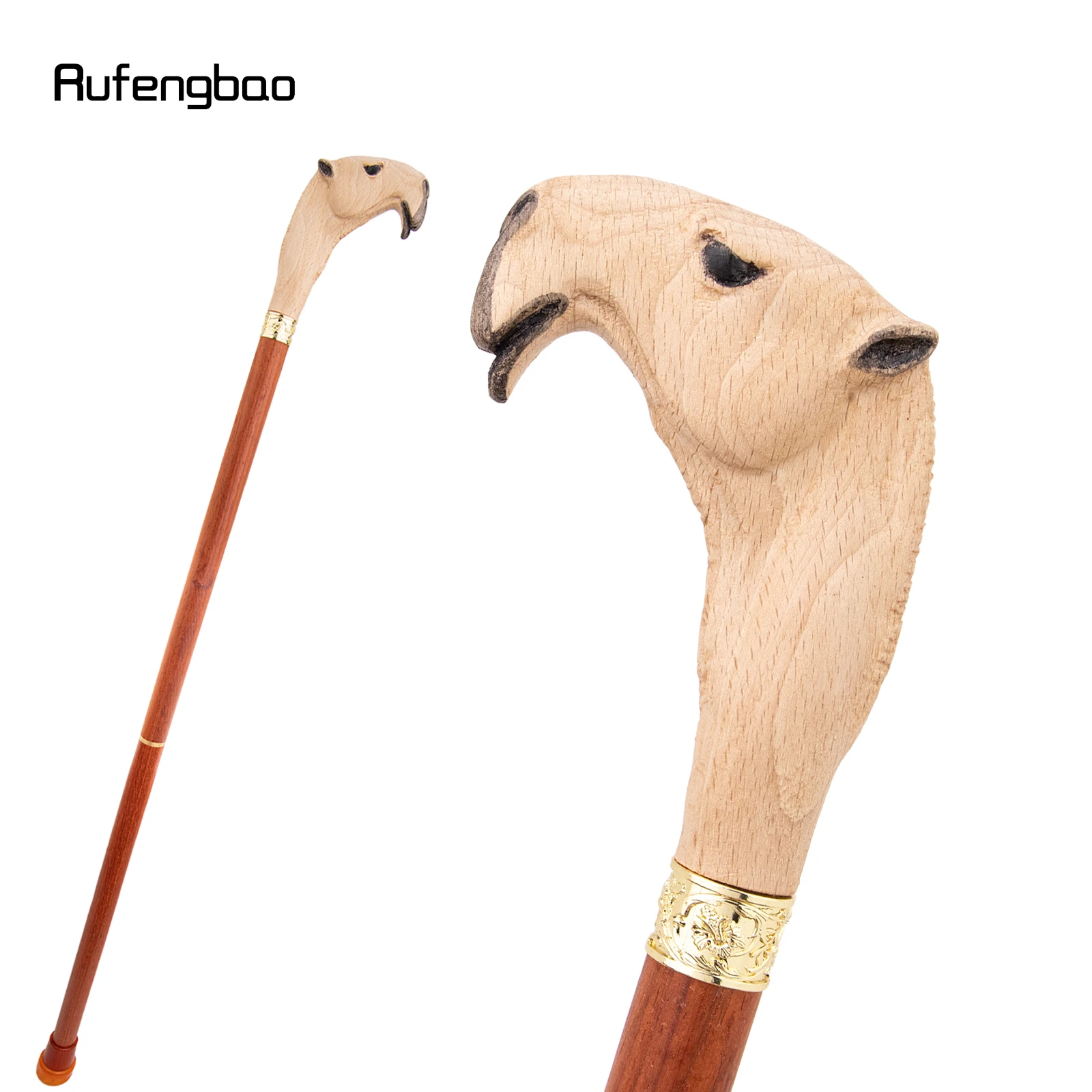 Bengala Decorativa de Madeira Amarela, Vermelha e Cor de Camelo, Estilo Vampiro, para Cosplay e Festas, tipo Bastão, Mace, Varinha, Báculo, 94cm, para Performance em Palco