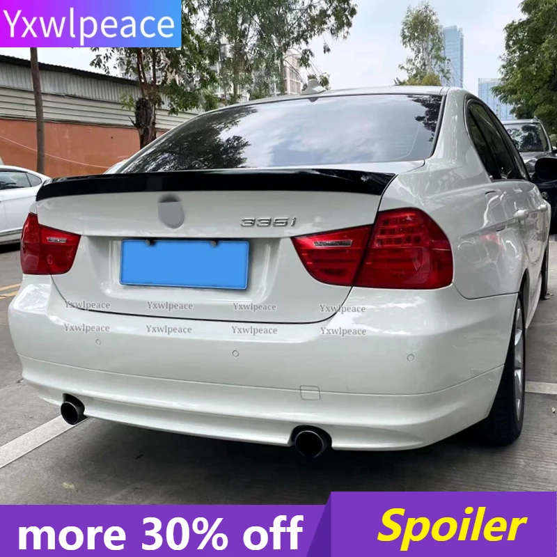 

For BMW 3 Series E90 2005-2011 Spoiler M3 320i 320li 325li 328i High Quality ABS Plastic Unpainted Color Rear Trunk Lip Spoiler