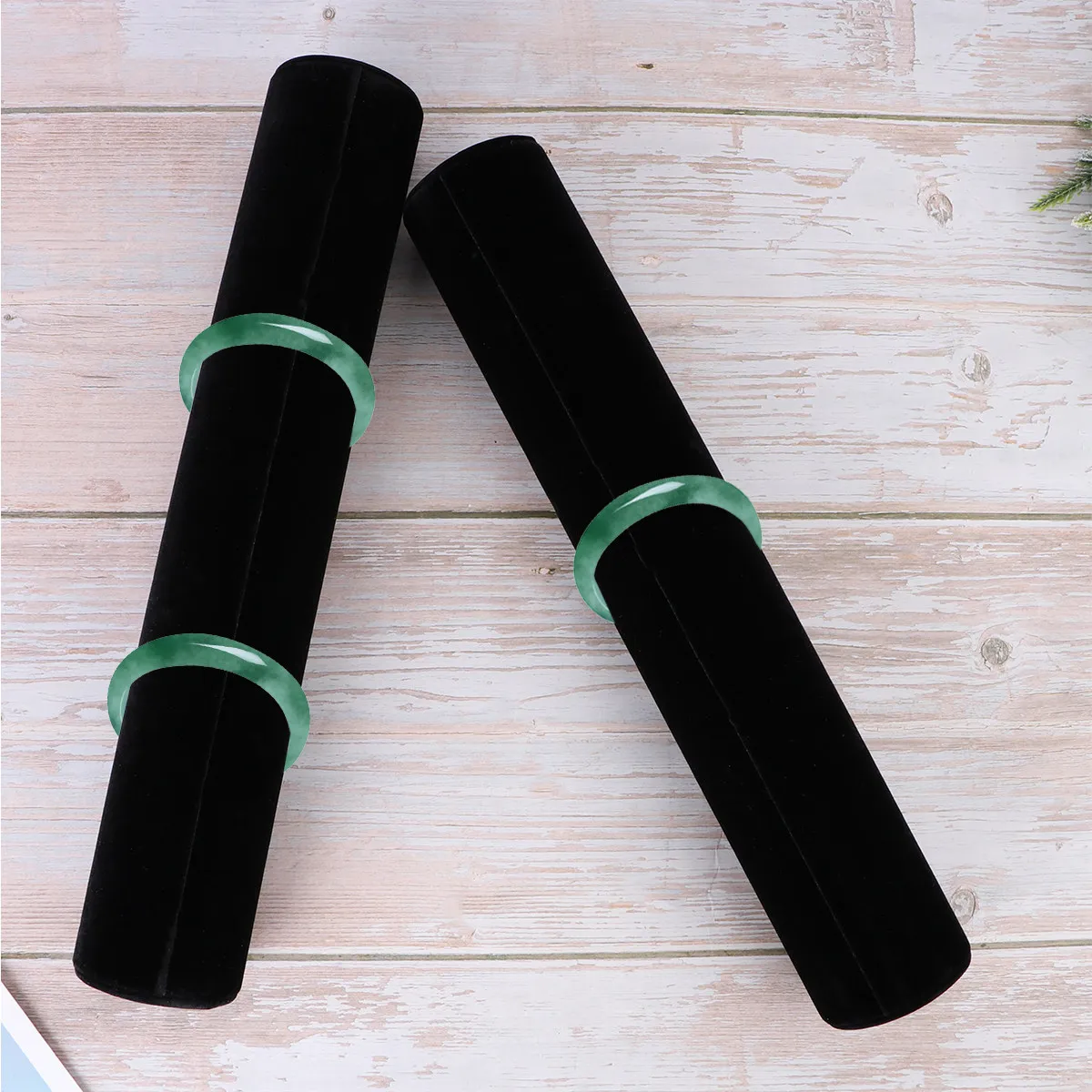 

2Pcs Jewelry Storage Rack Black Bracelet Display Stand for Bangle Watch Holder Premium Organizer Tube Bracelet Tube Holder
