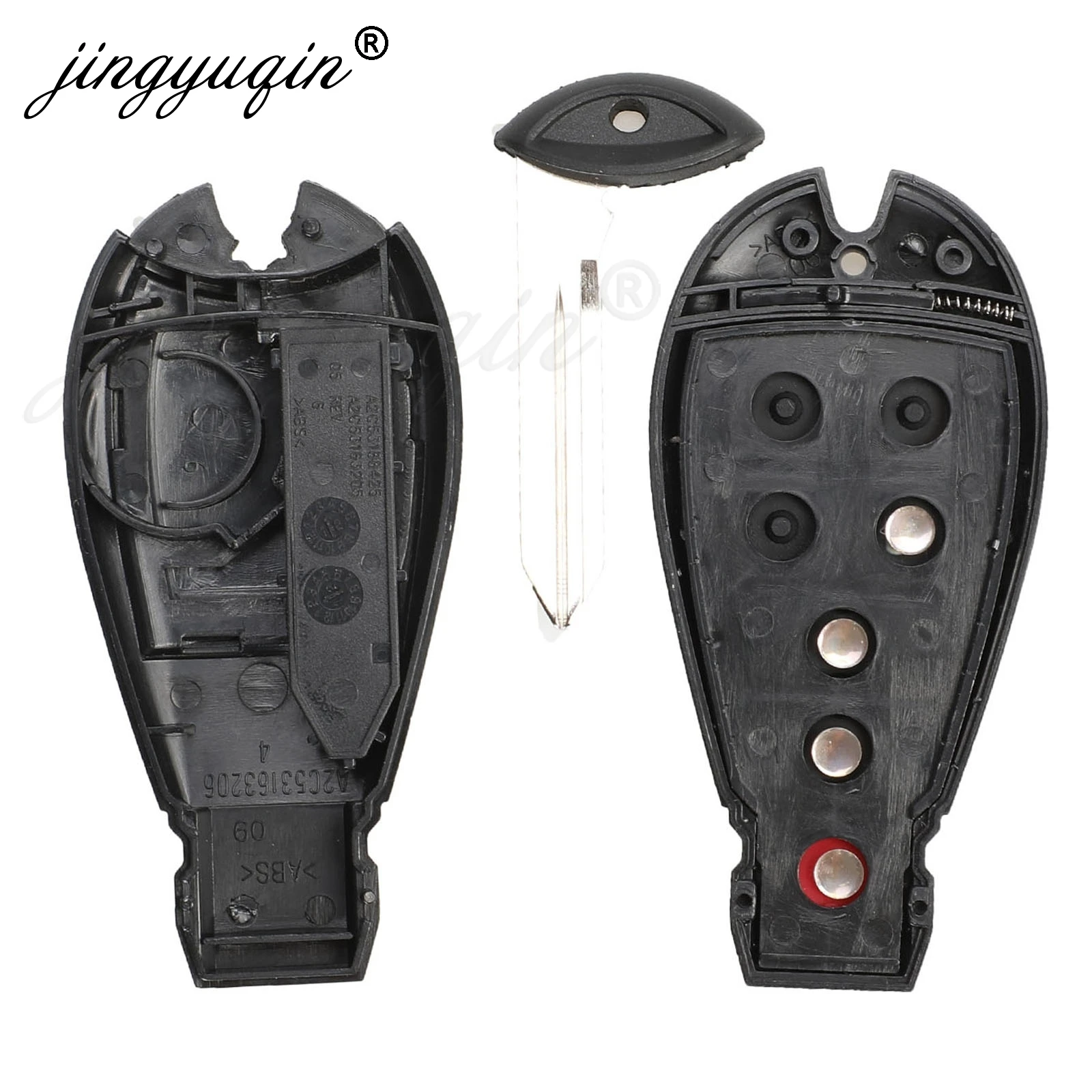 Funda de llave inteligente para Jeep Grand Cherokee Chrysler 300, carcasa para mando a distancia, Dodge Challenger Charger Journey Fob