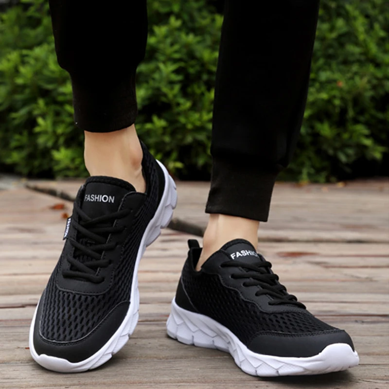 Oulylan Breathable Men Running Shoes High Quality Soft Fashion Casual Sneaker Lightweight Shoe Flexible Anti-slip Sneakers