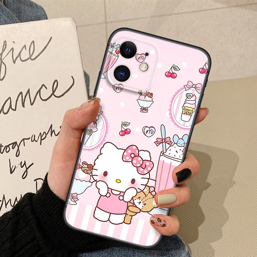 Z149 hello kitty Soft Case for Samsung S9 S10E S10 Lite S20 Ultra S21S S21 Fe S22 S23 S30 Plus Note 10 20 M30S M21 M31 M51