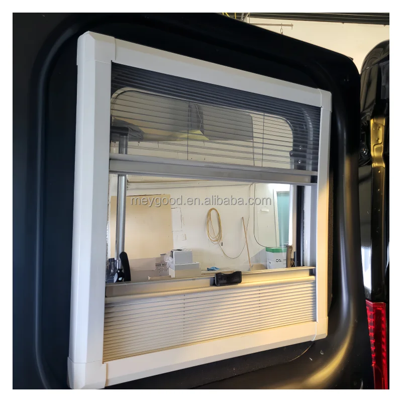 Wholesale Acrylic Window Aluminum Frame R5000mm Radian For Campervan 500*500MM view 4
