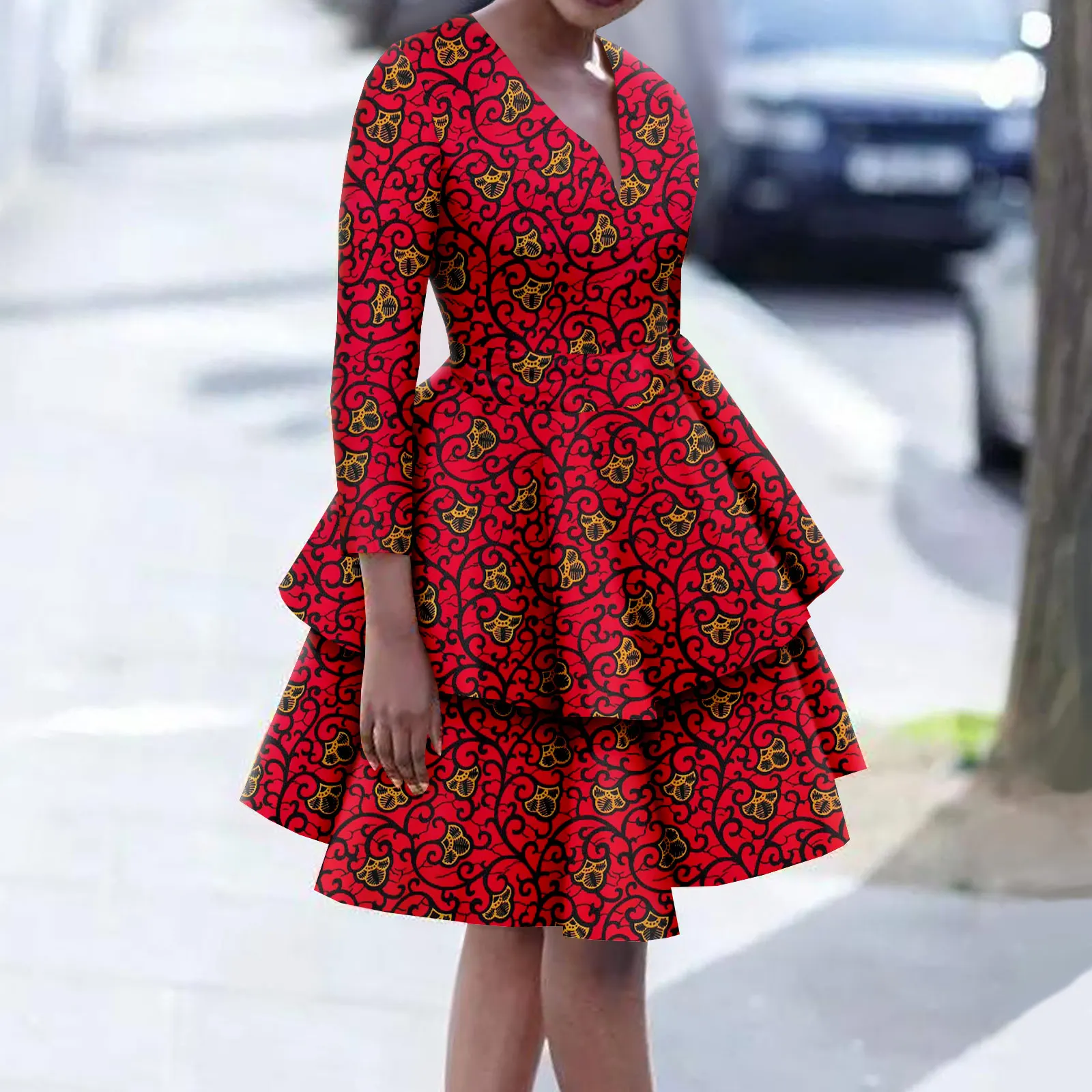 Flare Gown Styles Ankara Circle Gown 25 Stunning Flare Ankara Gown Styles  For Ladies (2024) Ankara