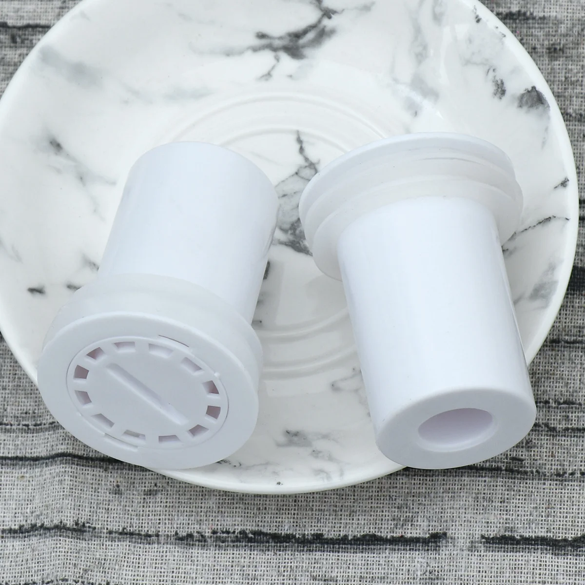 2 pçs drenagem do banheiro gully capa coletor de cabelo filtro armadilha drenagem rápida filtro chão chuveiro branco